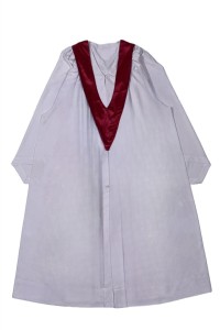網上訂製白色畢業袍   設計褶位畢業袍衫身 披肩  Tang Wing Chi  畢業袍生產商   設計畢業袍公司    DA605